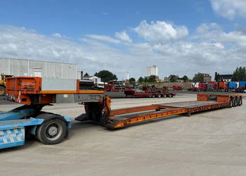 Naczepa do przewozu  maszyn niskopodwoziowa tiefbet