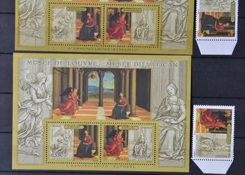 Znaczki. Wydanie Wspólne Watykan - Francja ** Muzea Luwru i Watykanu