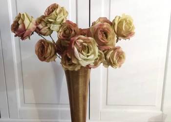 Wysoki bukiet sztucznych kwiatów róże - jesienny VINTEDX/OLX