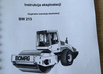 dtr instrukcja obsługi walec bomag bw 213 i iNNE