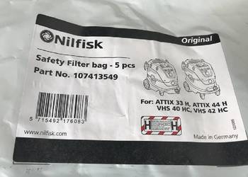 Worki Nilfisk odk. azbestowy Attix 33/44 VPE 5 szt
