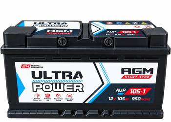 AKUMULATOR AGM ULTRA POWER  12V 105Ah 950A START-STOP