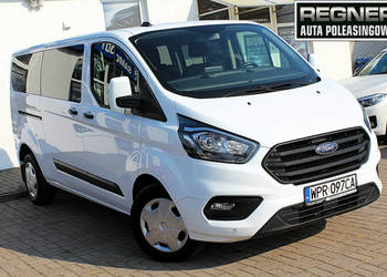 Ford Transit Custom 9-osob. L2 130KM Salon PL FV23% 1WŁ Android/Apple Temp…