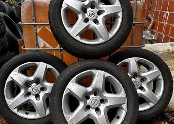 Koła Opel 5x110, felgi strukturalne + opony wielosezonowe 205/55R16