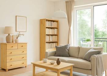 Sosnowa komoda do sypialni KN 12