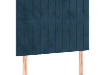 Zagłówki 2 szt. ciemnoniebieskie 100x5x78/88 cm aksamit WM-3116616