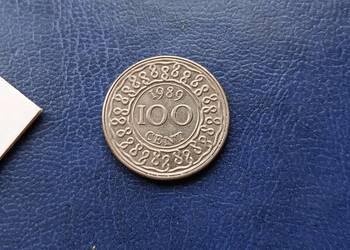 Stare monety 100 cent 1989 Surinam