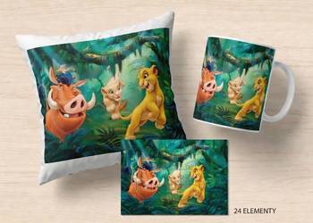 Krol Lew Lion King Disney Lorcana prezent zestaw Poduszka kubek puzzle