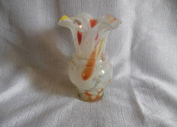 Wazonik z kolorowego szkła PRL Wazonik z kolorowego szkła PRL