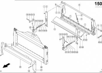 Claas Lexion 600 RAMA 0005172621 (Hp-obrotowa rama i adapter)