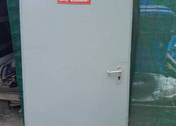 Drzwi Techniczne koloru szarego 99x205