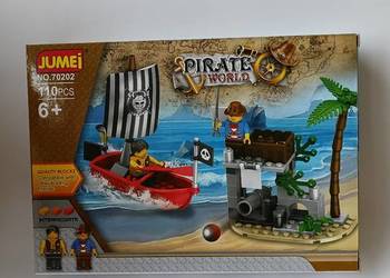 Klocki PIRATE WORLD JUMEI 110 el. | Statek piracki | 6+ | NOWE