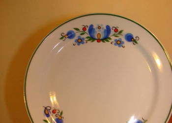 Lubiana wzór kaszubski talerz 19 cm PRL Lubiana wzór kaszubski talerz 19 cm PRL