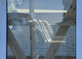 OKNA KacprzaK 83X104 OKNO Używane Plastikowe PCV Mleczna Szyba