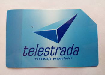 Karta telefoniczna przedstawiająca Telestradę, 25 impulsów