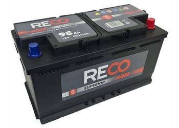 Akumulator RECO AGM 12V 95Ah 850A RA59585 Start Stop bogate wyposażenie