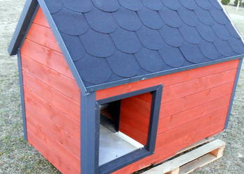 Duża buda dla psa z przedsionkiem