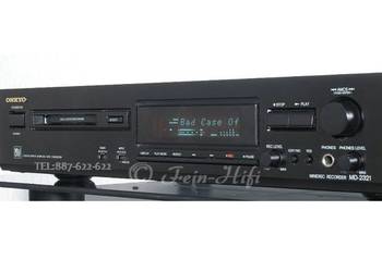 MINIDISC ONKYO MD-2321 CZARNY BEZ PILOTA USZKODZONY! + AKCESORIA OKAZJA!
