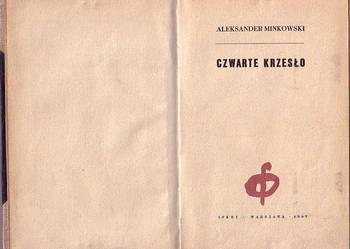 (8898) CZWARTE KRZESŁO – ALEKSANDER MINKOWSKI