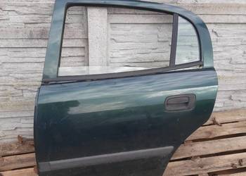 Opel Astra G 2 HB  drzwi lewe tylne lewy tył zielone