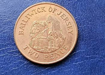 Stare monety 2 pens 1990 Jersey