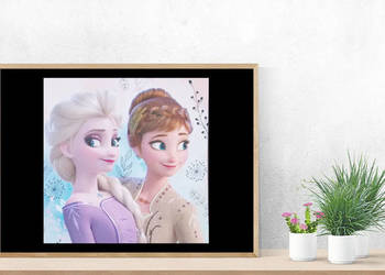 frozen plakat A4, elsa obrazek na ścianę, bajkowy plakat A4