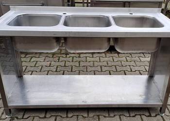 Zlew 3 Komorowy z Półką - 150/60/85 cm - M.1209 N