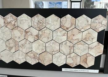 Mozaika HEXAGON SAKURA MARMUR