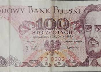 100 złotych  1.XII.1988 seria TD