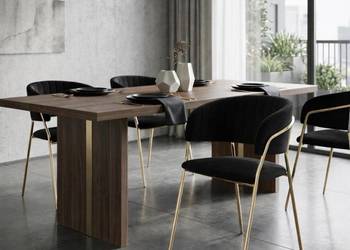 Czarne Krzesło Tapicerowane Ada, Wysyłka 24H, Dostawa 0zł!