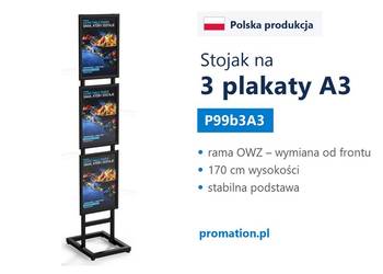 Ekspozytor na plakaty A3 | stojak na reklamę plakatu