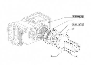 New Holland T6010 T6090 T6070 Pochwa mostu napedow 47124320