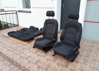 Fotel Fotele Tapicerka Kanapa Czarna Czarne Audi A3 8P 3D 3
