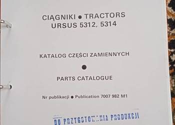 Katalog części zamiennych ciągnik rolniczy Ursus 5312,5314