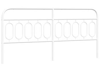 Metalowe wezgłowie białe 200 cm WM-377204