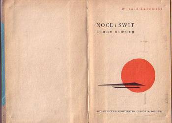 (9558) NOCE I ŚWIT I INNE OPOWIADANIA – WITOLD ZALEWSKI