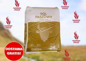 Sól paszowa dla zwierząt hodowlanych DOSTAWA GRATIS 25 kg