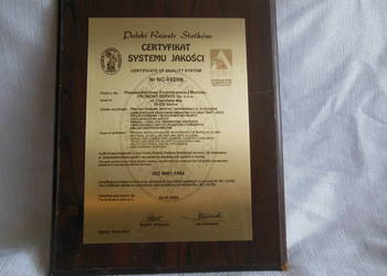 Certyfikat Systemu Jakości Polski Rejest Statków 2003 r.