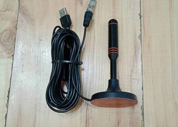 antena pokojowa do tv naziemnej (wys. 13cm, długość kabla 5m) nowa