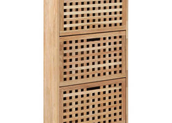Szafka na buty 55x20x104 cm lite drewno orzecha włoskiego WM-247600