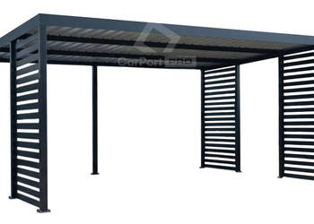 CarPort PREMIUM - wiata samochodowa 6x5,5 dodatkowa zabudowa  CP173