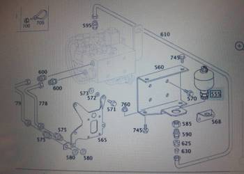 Akumulator Skrętu Osi Mercedes Axor Actros TRW A9424660012