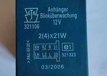 Moduł Przekaźnik Haka  przyczepy Jaeger 321106 12v