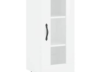 Szafka biała połysk 345x34x90 cm materiał drewnopochodny WM-828790