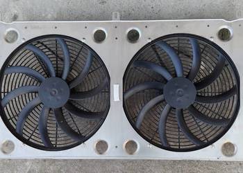 Wentylator ssący SPAL 405mm do Patrola Y61 wraz z dyfuzoream do chłodnicy