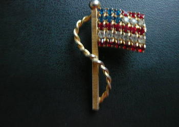 Przypinka flaga Vintage