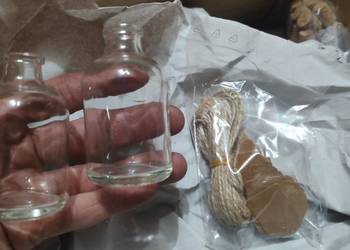 Szklane buteleczki sloiczki wazoniki 7 cm