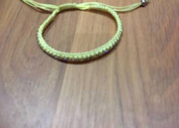 Bransoletka Pleciona z Kamyczkami j Nowa