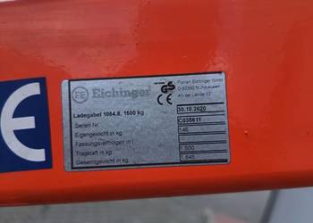 Widły do  palet automatyczne 1,5t EINCHINGER