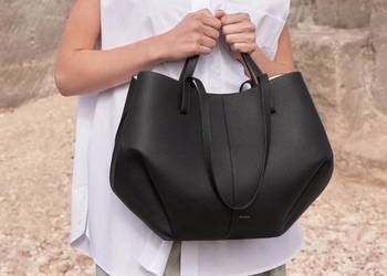 nowa torba ze skóry teksturowej z limitowanej edycji polene textured black